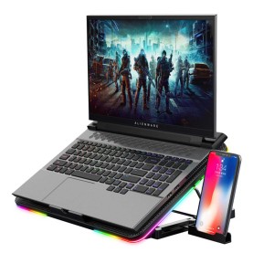 پایه خنک کننده لپ تاپ کول کولد مدل F5 RGB